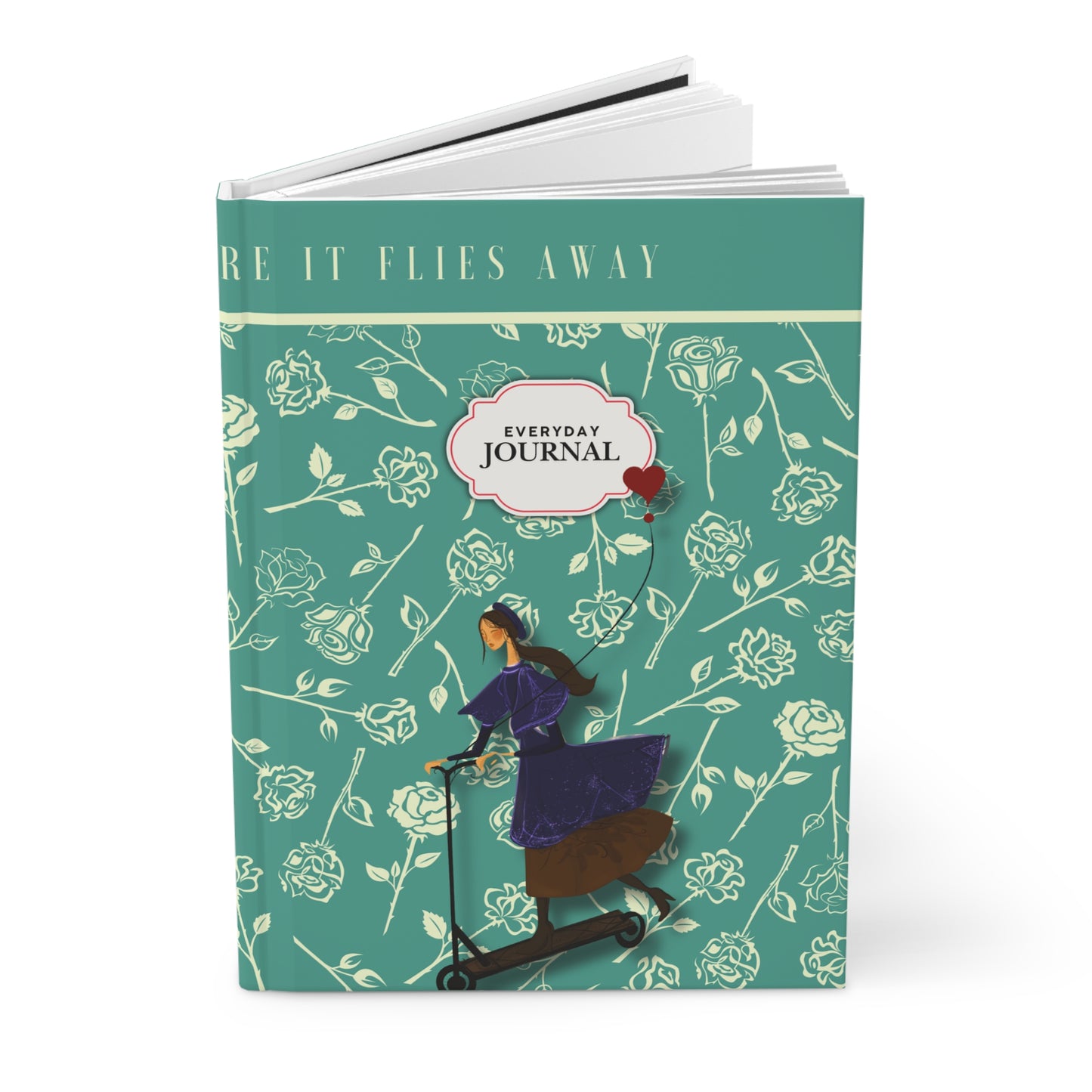 Hardcover Journal – Girl on Scooter