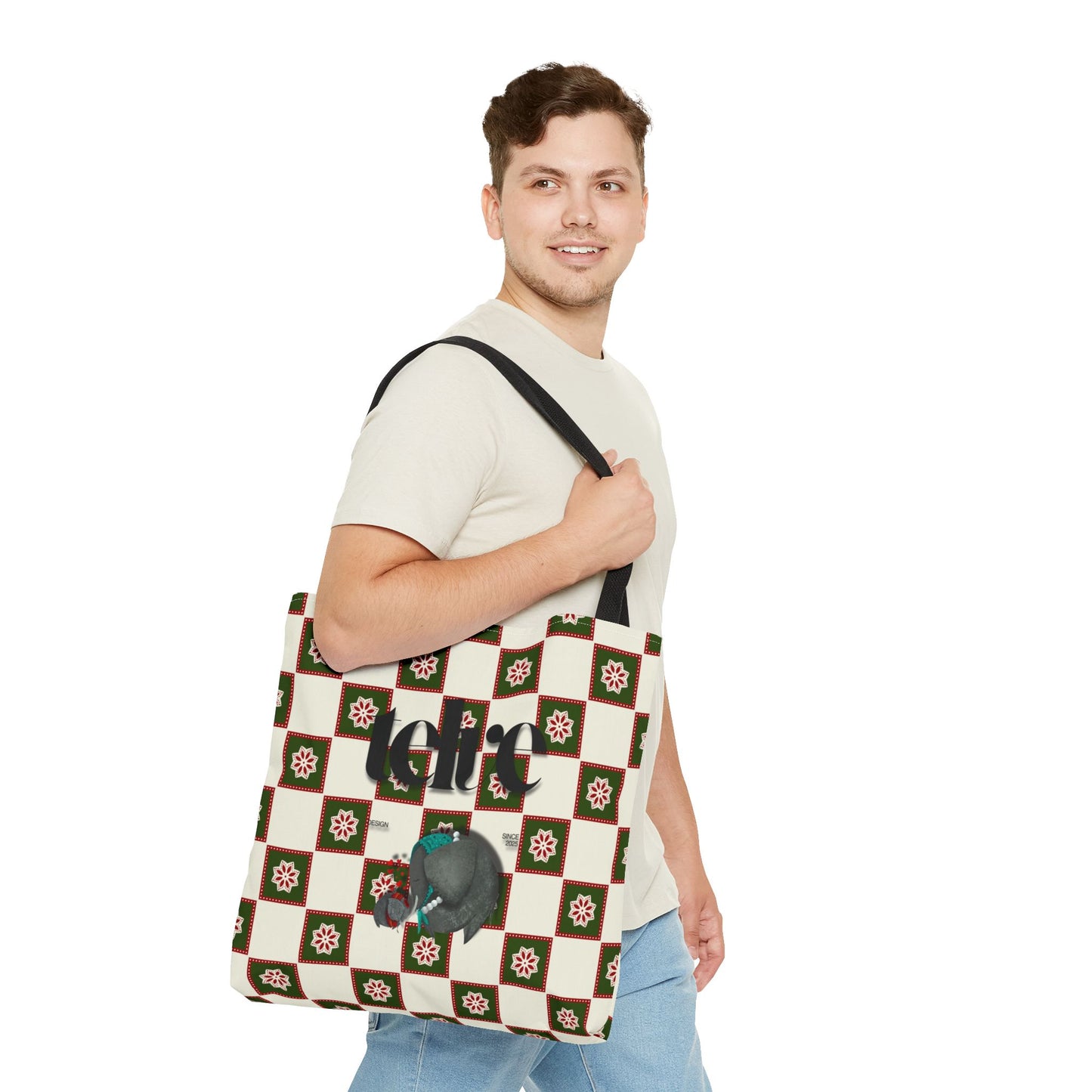 Telve Mother & Baby Elephant Tote Bag