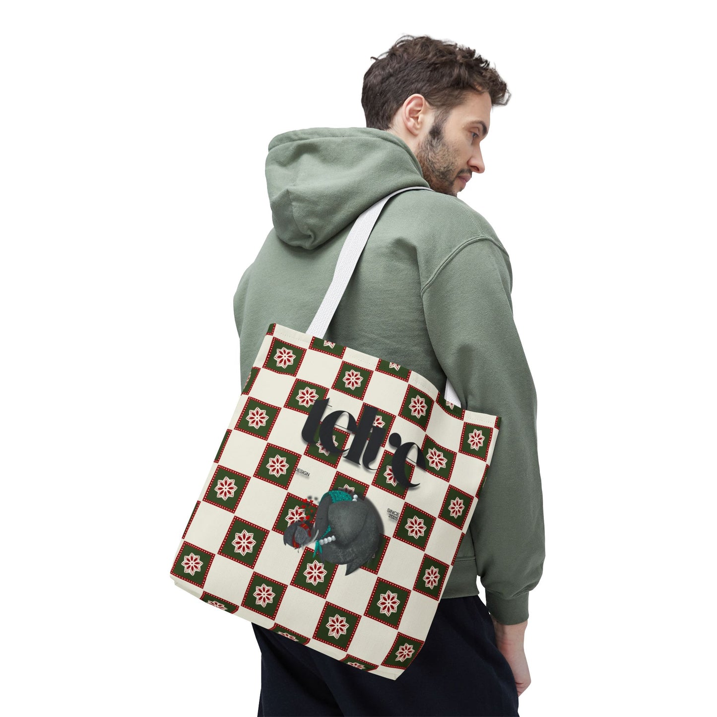 Telve Mother & Baby Elephant Tote Bag