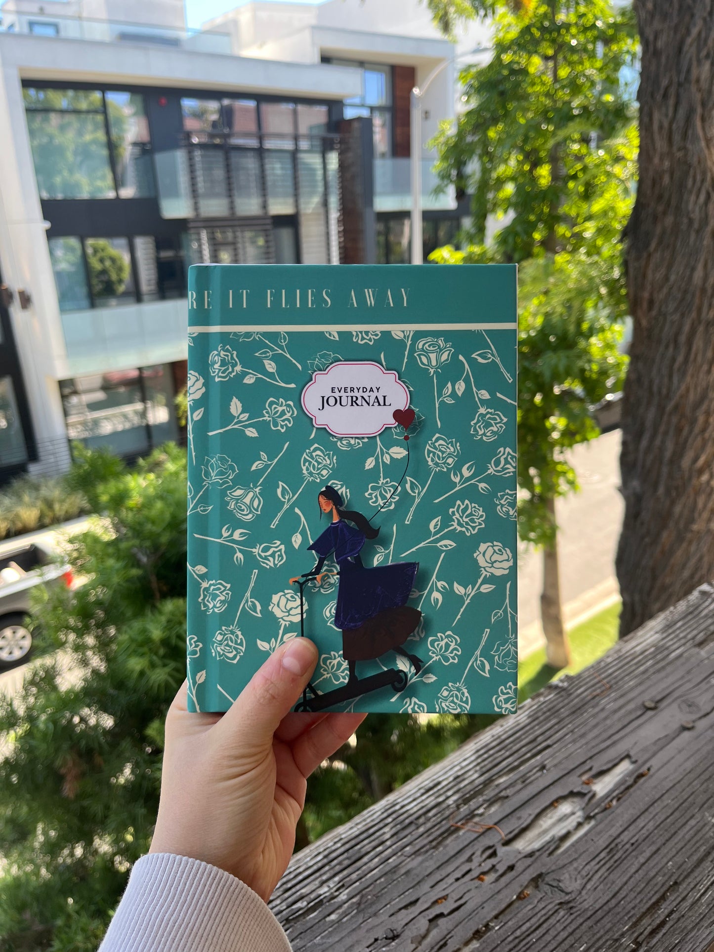 Hardcover Journal – Girl on Scooter