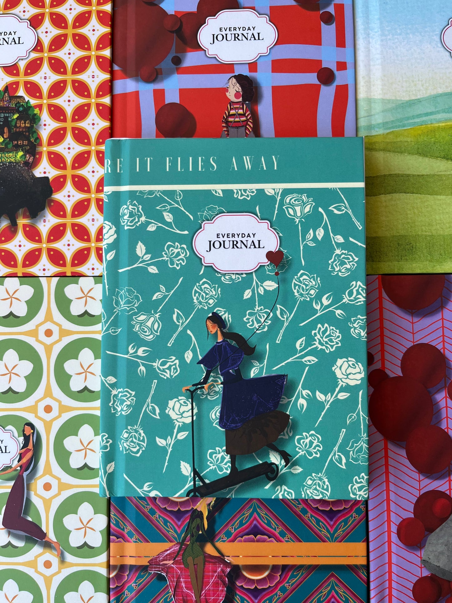 Hardcover Journal – Girl on Scooter