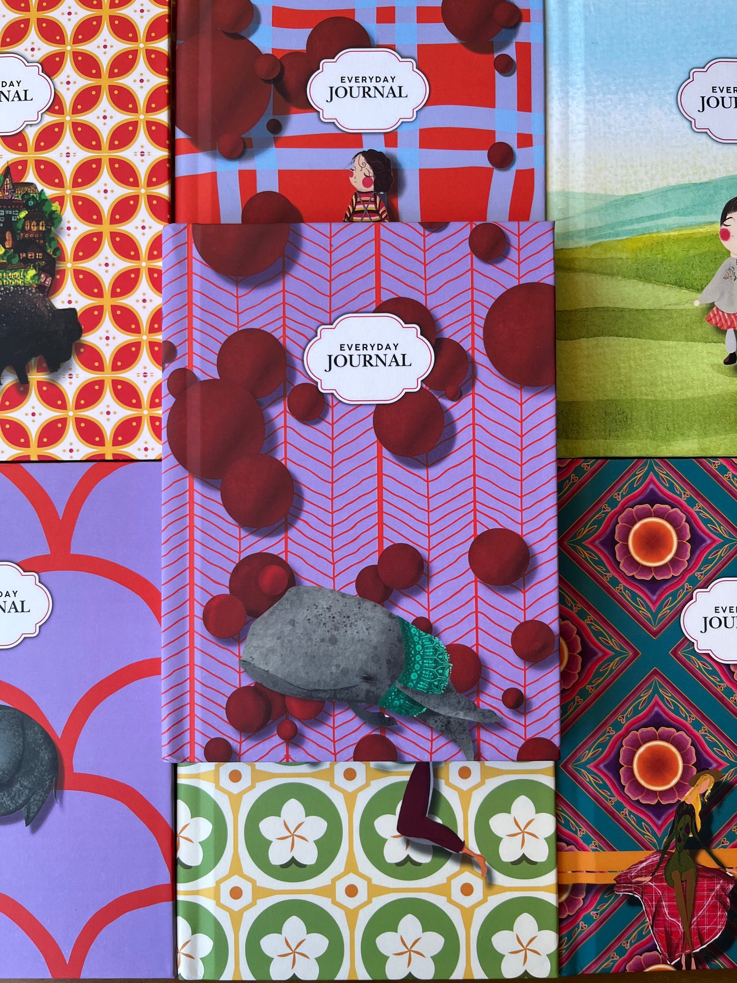 Hardcover Journal – Whale in Red Drift