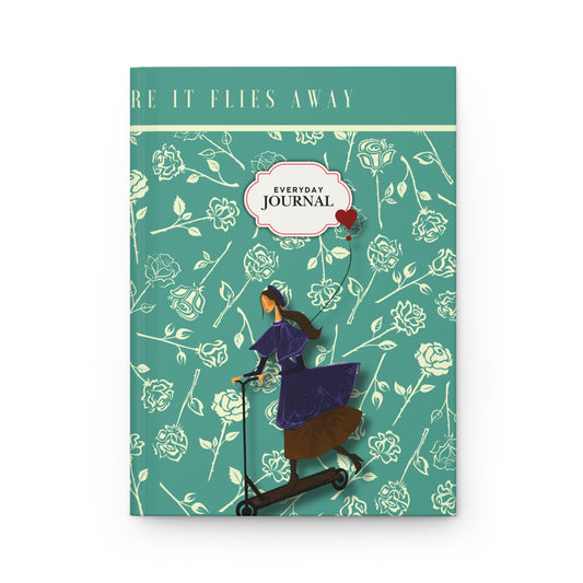 Hardcover Journal – Girl on Scooter