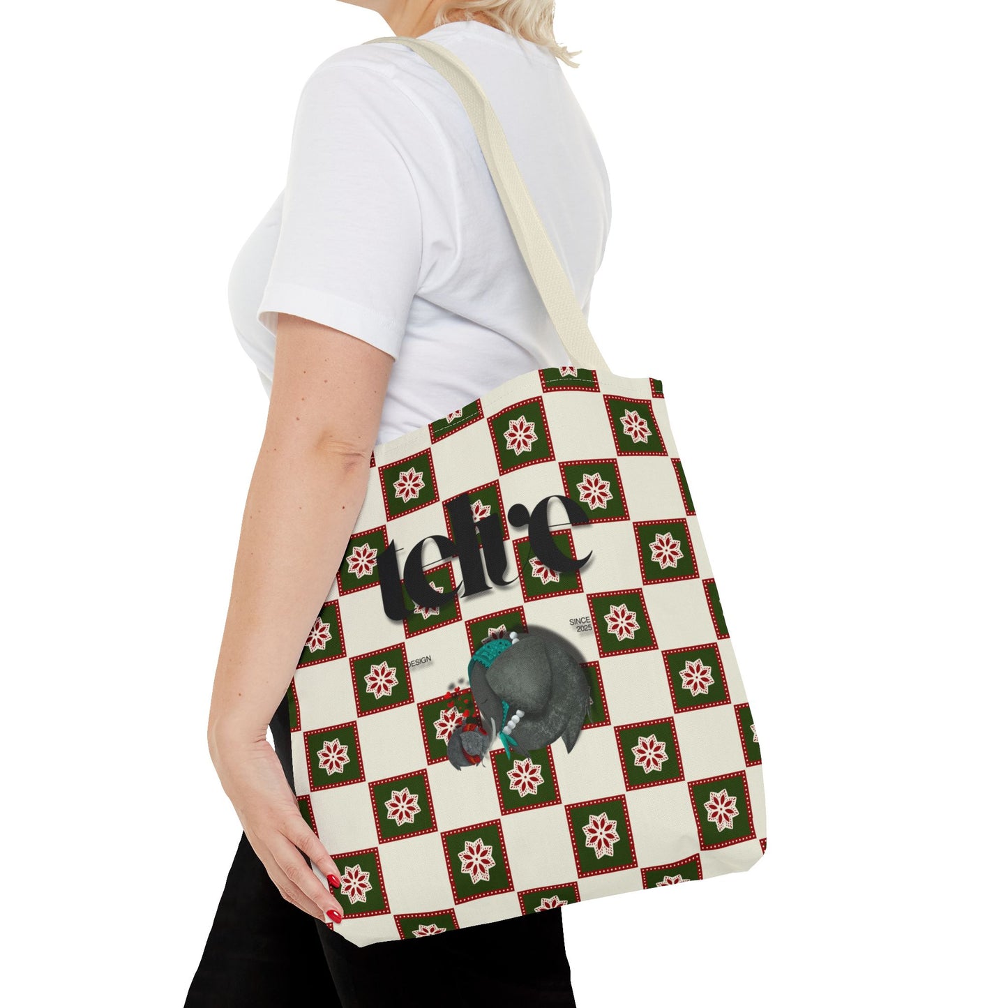 Telve Mother & Baby Elephant Tote Bag