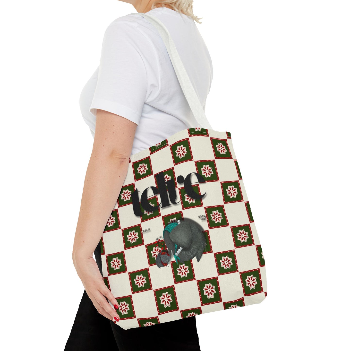 Telve Mother & Baby Elephant Tote Bag