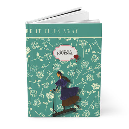 Hardcover Journal – Girl on Scooter