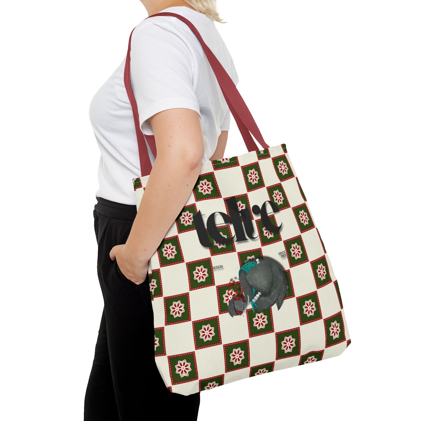Telve Mother & Baby Elephant Tote Bag