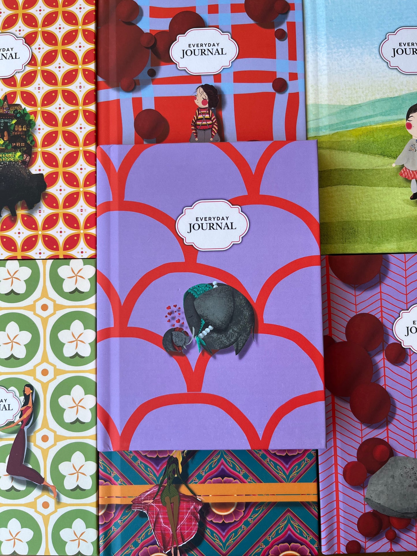 Hardcover Journal – Baby Elephant & Mama