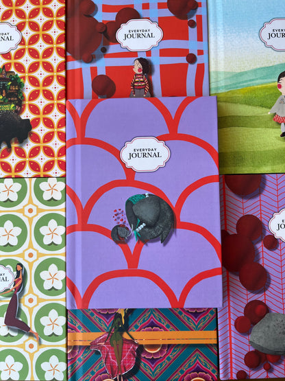 Hardcover Journal – Baby Elephant & Mama